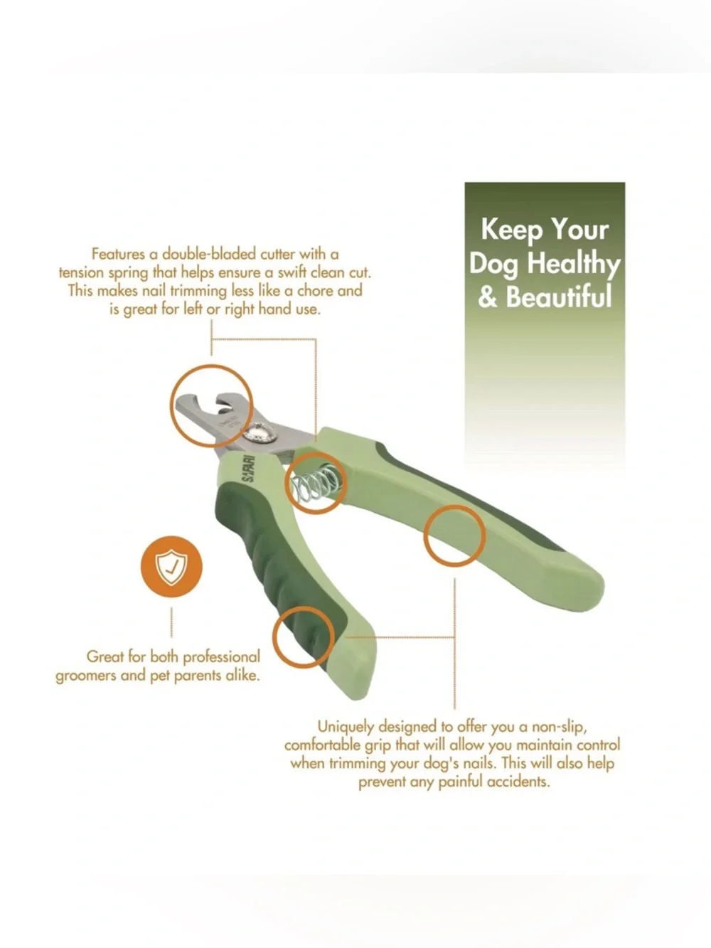 Safari Professional Stainless Steel Dog Nail Trimmer
